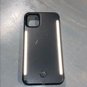 LuMee Duo matte black case